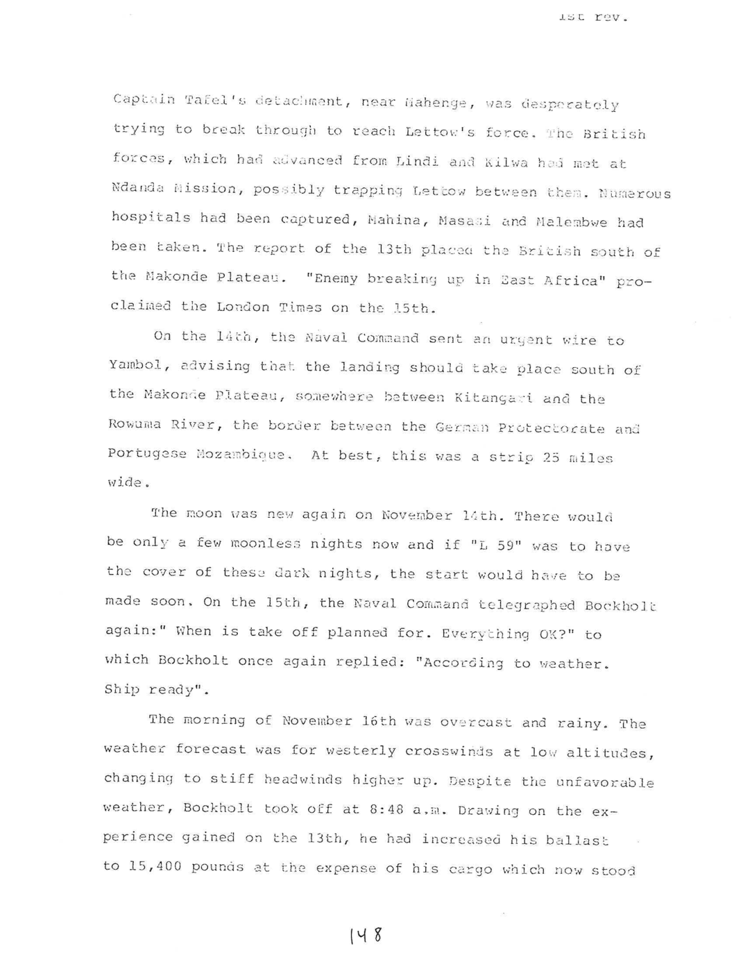 Full scan of page 151 of the manuscript, a faint carbon copy.