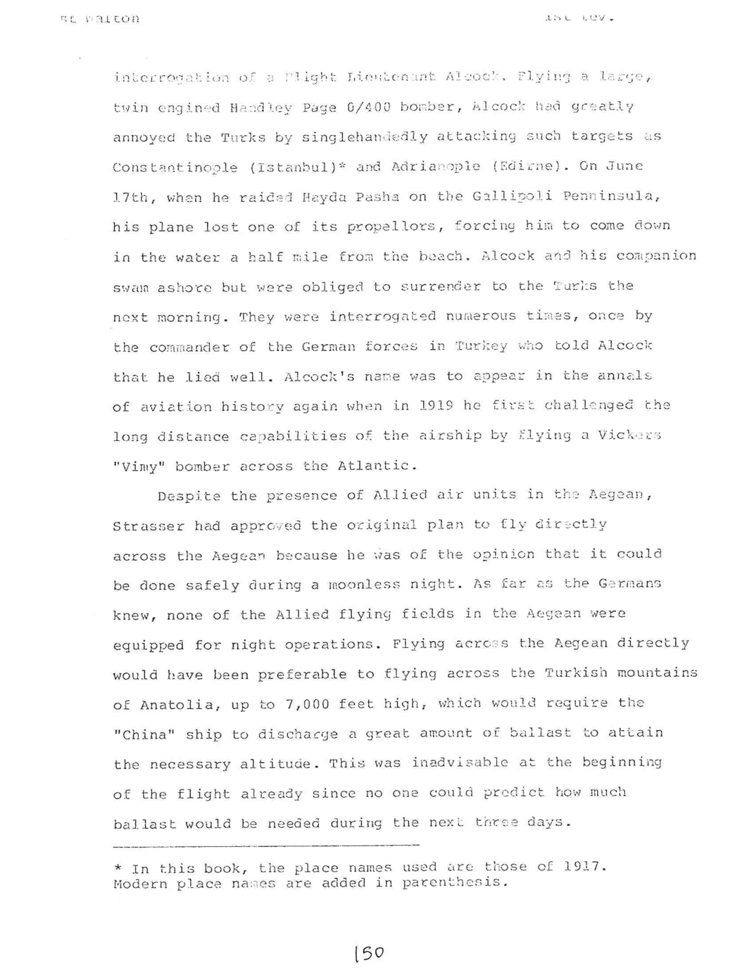 Full scan of page 153 of the manuscript, a faint carbon copy.