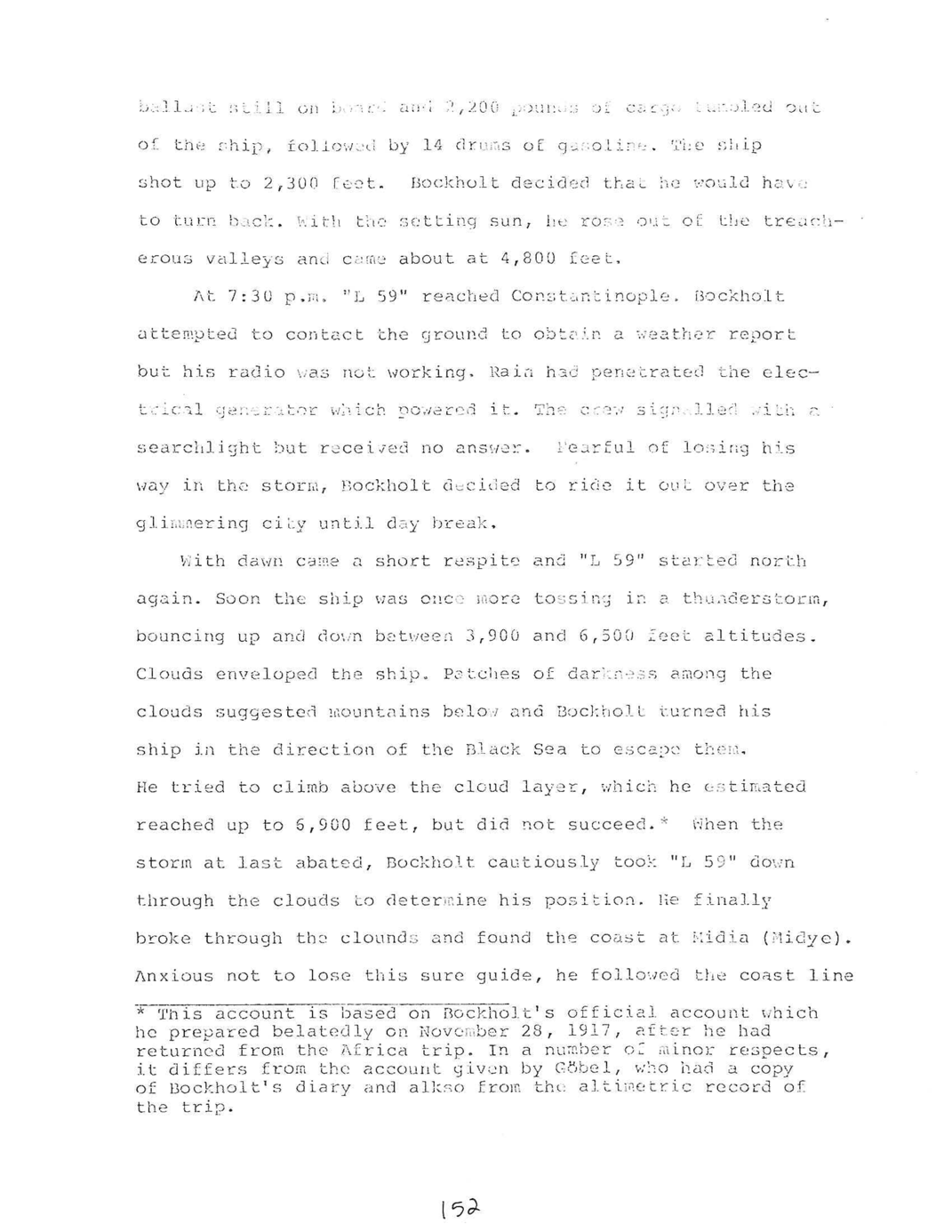Full scan of page 155 of the manuscript, a faint carbon copy.