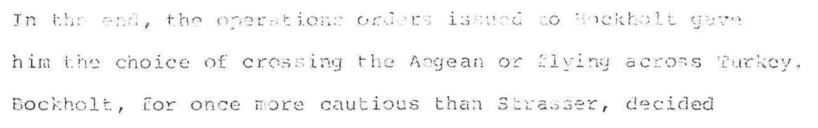 Faint lines of typescript from page 151 of the manuscript, a
                  carbon copy on a worn ribbon, several words barely legible.